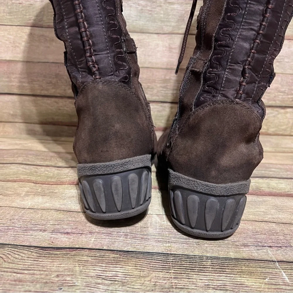 Khombu Brown Suede Tall Winter Boots